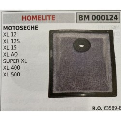 BRUMAR FILTRO HOMELITE  MOTOSEGHE XL 12 XL 12S XL 15 XL AO SUPER XL XL 400 XL 500  RO 63589B