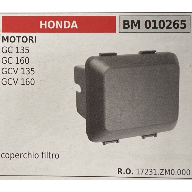 BRUMAR FILTRO HONDA  MOTORI GC 135 GC 160 GCV 135 GCV 160  coperchio filtro RO 17231ZM0000