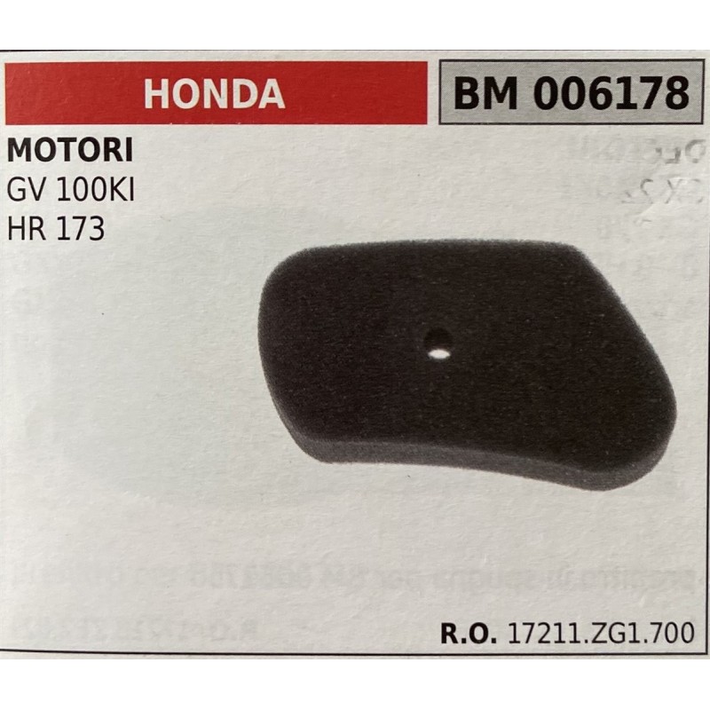 BRUMAR FILTRO HONDA  MOTORI GV 100KI HR 173  RO 17211ZG1700