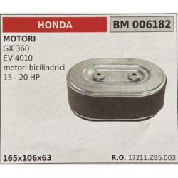 BRUMAR FILTRO HONDA  MOTORI GX 360 EV 4010 motori bicilindrici 15  20 HP  165x106x63 RO 17211ZB5003