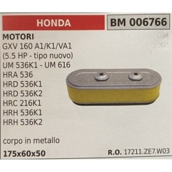 BRUMAR FILTRO HONDA  MOTORI GXV 160 A1K1VA1 (55 HP  tipo nuovo) UM 536K1  UM 616 HRA 536 HRD 536K1 HRD 536K2 HRC 216K1 HRH 536K