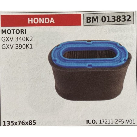 BRUMAR FILTRO HONDA  MOTORI GXV 340K2 GXV 390K1  135x76x85 RO 17211ZF5V01