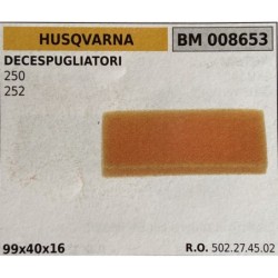BRUMAR FILTRO HUSQVARNA  DECESPUGLIATORI 250 252  99x40x16 RO 502274502