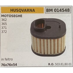 BRUMAR FILTRO HUSQVARNA  MOTOSEGHE 362 365 371 372  in feltro 76x76x54 RO 503818001