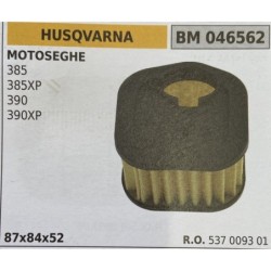 BRUMAR FILTRO HUSQVARNA  MOTOSEGHE 385 385XP 390 390XP  87x84x52 RO 537 0093 01