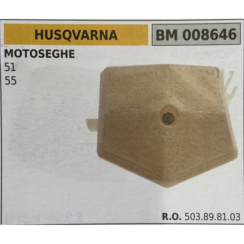 BRUMAR FILTRO HUSQVARNA  MOTOSEGHE 51 55  RO 503898103