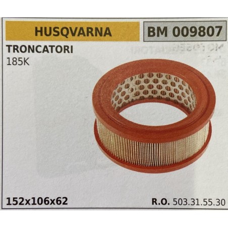 BRUMAR FILTRO HUSQVARNA  TRONCATORI 185K  152x106x62 RO 503315530