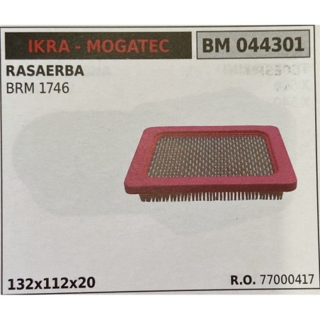 BRUMAR FILTRO IKRA  MOGATEC  RASAERBA BRM 1746  132x112x20 RO 77000417