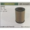 BRUMAR FILTRO JOHN DEERE  RIDER 66  68 317  400 8  105 HP  D106 h153 Foro52 RO AM100137