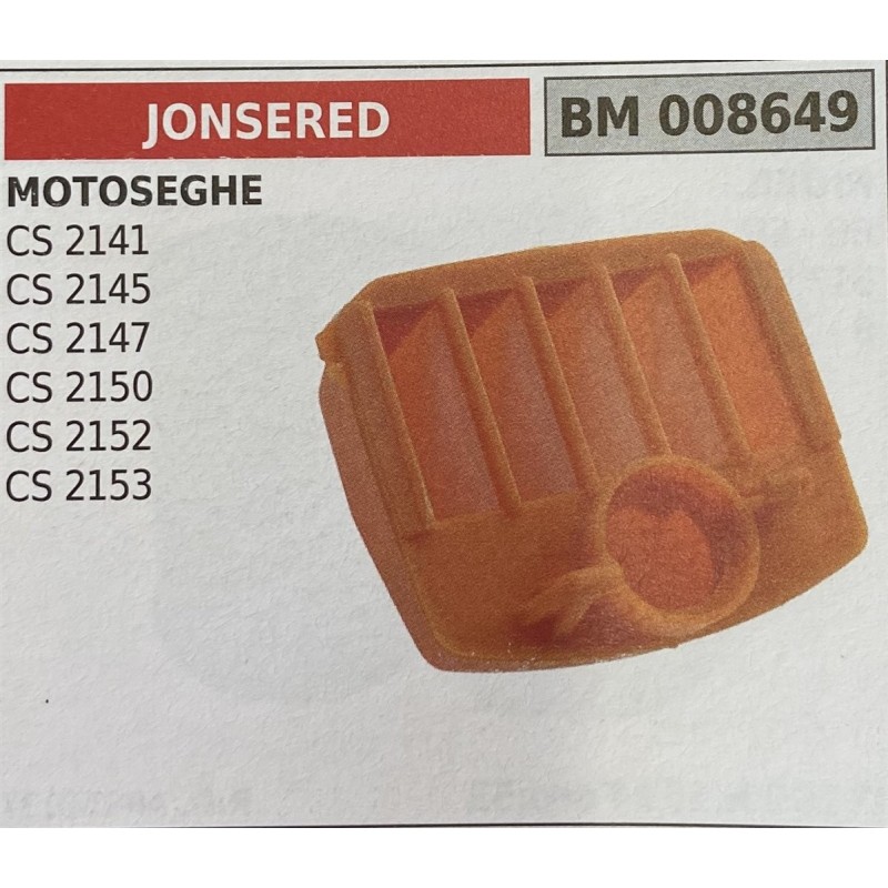 BRUMAR FILTRO JONSERED  MOTOSEGHE CS 2141 CS 2145 CS 2147 CS 2150 CS 2152 CS 2153  RO