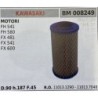 BRUMAR FILTRO KAWASAKI  MOTORI FH 541 FH 580 FX 481 FX 541 FX 600  D90 h187 F45 RO 110131290  110137048