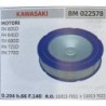 BRUMAR FILTRO KAWASAKI  MOTORI FH 601D FH 641D FH 680D FH 721D FH 770D  D204 h66 F140 RO 110137011 + 110137022