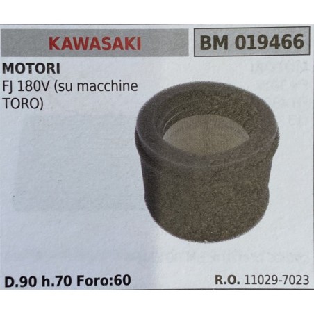 BRUMAR FILTRO KAWASAKI  MOTORI FJ 180V (su macchind TORO)  D90 h70 Foro60 RO 110297023