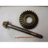 COPPIA CONICA INFERIORE MOTOZAPPA SEP 140 DENTI PIGNONE 7 DENTI CORONA 26