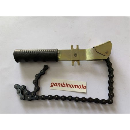 CHIAVE A CATENA SMONTAGGIO MONTAGGIO FILTRI OLIO AUTO MOTO REGOLABILE 105 MM
