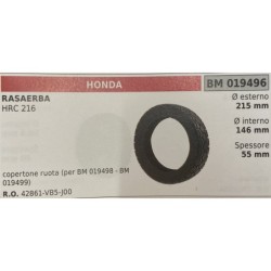 BRUMAR RUOTA RASAERBA HONDA  RASAERBA HRC 216  copertone ruota (per BM 019498  BM 019499) Ø esterno 215 mm Ø interno 146 mm spe