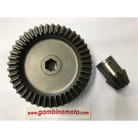COPPIA CONICA MOTOZAPPA PASBO MODELLO G72G73G82 DENTI PIGNONE 10 DENTI CORONA 43