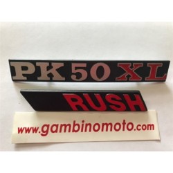 KIT TARGHETTA 2 PEZZI RUSH PER VESPA 50 PK XL RUSH