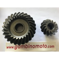 COPPIA CONICA FRESA MASCHIO DENTI PIGNONE 14 PER CORONA DA 26 DENTI ELICOIDALI