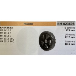BRUMAR RUOTA RASAERBA MAORI  RASAERBA MP 4410 P MP 4814 P MP 4814 S MP 5013 SBQ MP 5014 SHQ  Ø esterno 175 mm Ø interno 127 mm