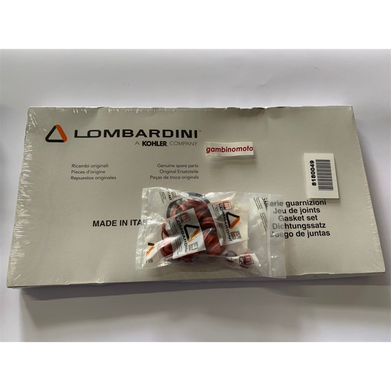 GUARNIZIONI MOTORE COMPLETO LOMBARDINI LDA834 CON ANELLI OR