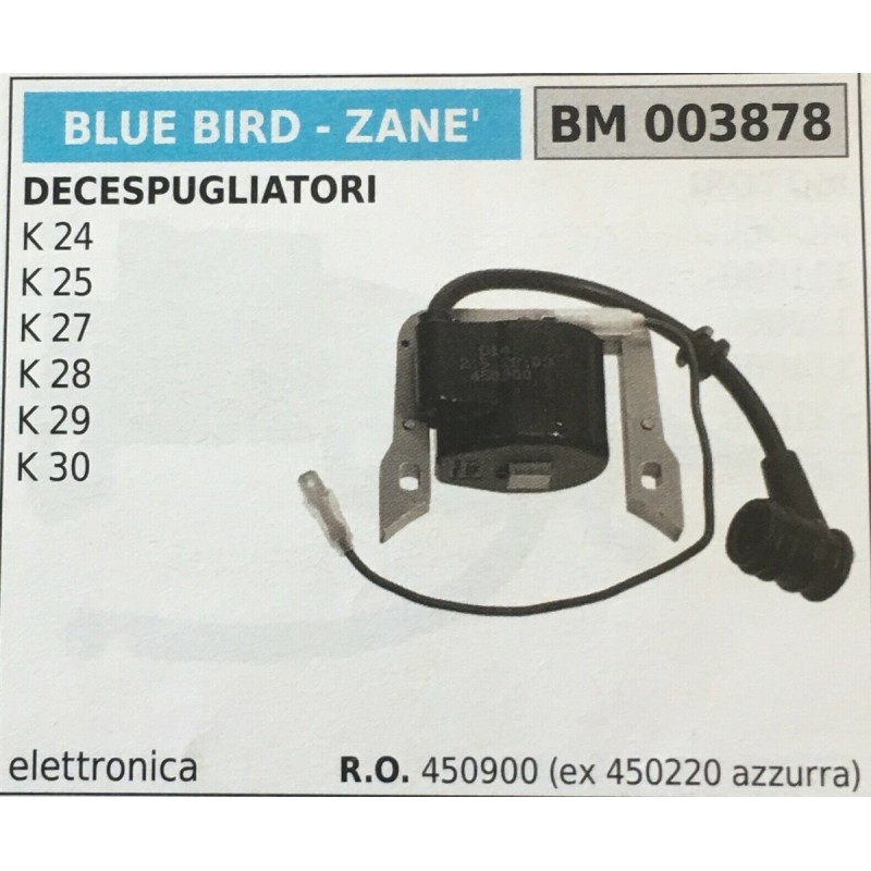 BOBINA BRUMAR ELETTRONICA BLUE BIRD  ZANE' DECESPUGLIATORI K 24  K 25  K 27  K 28  K 29  K 30