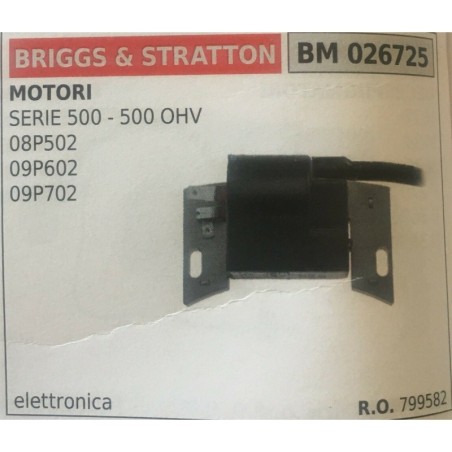 BOBINA BRUMAR ELETTRONICA BRIGGS & STRATTON MOTORI  SERIE 500  500 OHV 08P502 09P602 09P702