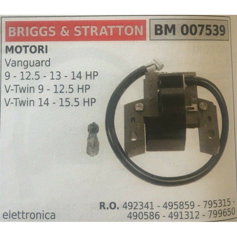 BOBINA BRUMAR ELETTRONICA BRIGGS & STRATTON MOTORI  Vanguard  9  125  13  14 HP VTwin 9  125 HP VTwin 14  155 HP