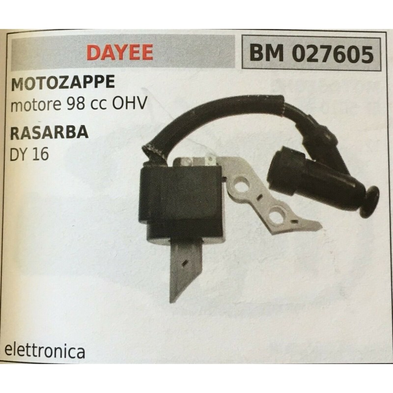 BOBINA BRUMAR ELETTRONICA DAYE MOTOZAPPE motore 98 cc OHV  RASAERBA DY 16
