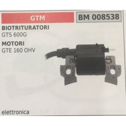 BOBINA BRUMAR ELETTRONICA GTM BIOTRITURATORI GTS 600G MOTORI GTE 160 OHV