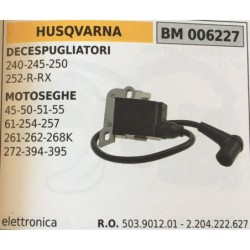 BOBINA BRUMAR ELETTRONICA HUSQVARNA DECESPUGLIATORI 240245250252RRX  MOTOSEGHE 45505155 61254257 261262268K 272394395