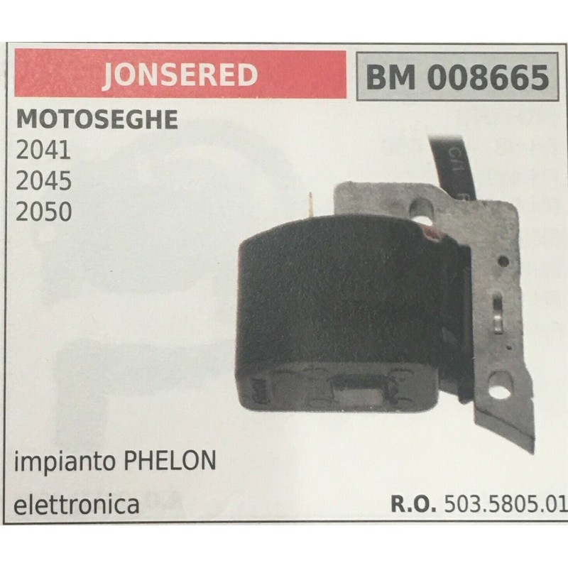 BOBINA BRUMAR ELETTRONICA JONSERED MOTOSEGHE 2041 2045 2050