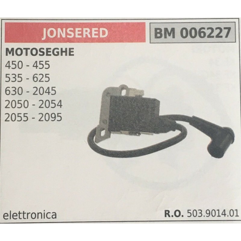 BOBINA BRUMAR ELETTRONICA JONSERED MOTOSEGHE 450  455 535  625 630  2045 2050  2054 2055  2095
