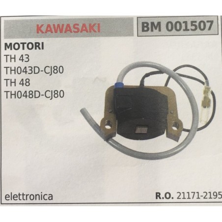 BOBINA BRUMAR ELETTRONICA KAWASAKI MOTORI TH 43 TH043DCJ80 TH 48 TH048DCJ80