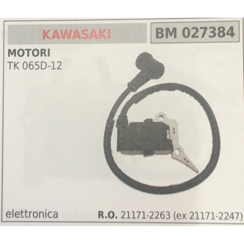 BOBINA BRUMAR ELETTRONICA KAWASAKI MOTORI TK 065D12