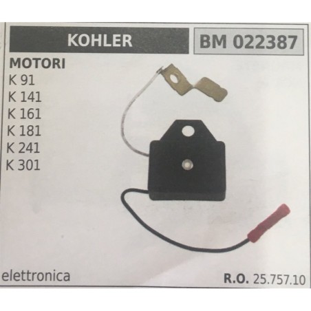 BOBINA BRUMAR ELETTRONICA KOHLER MOTORI K 91 K 141 K 161  K 181 K 241 K 301